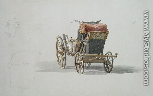 A Coach with Royal Coat of Arms, c.1764 - Paul Sandby