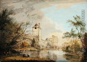 An Unfinished View of the West Gate, Canterbury, c.1790-1800 - Paul Sandby