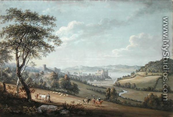 South West View of Conway Castle, 1802 - Paul Sandby