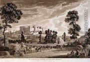 Part of the Town and Castle of Ludlow in Shropshire, engraved by the artist, published by P. Sandby, 1779 - Paul Sandby