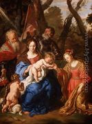 The Mystic Marriage of St. Catherine, with St. Leopold and St. William, 1647  - Joachim von, I Sandrart
