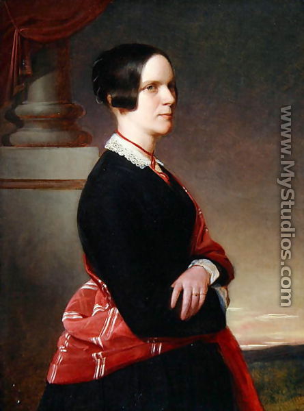 Portrait of Mrs. Sandys, the artists mother, later 1840s  - Anthony Frederick Sandys