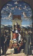 St. Thomas a Becket 1118-70 Enthroned with SS. Francis and John the Baptist 1520 - Girolamo da Santacroce