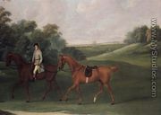 Rider leading a horse, c.1810 - J. Francis Sartorius