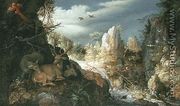 Mountain Landscape with deer - Roelandt Jacobsz Savery