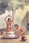 Making poi from kalo, Sandwich Islands, 1852  - James Gay Sawkins