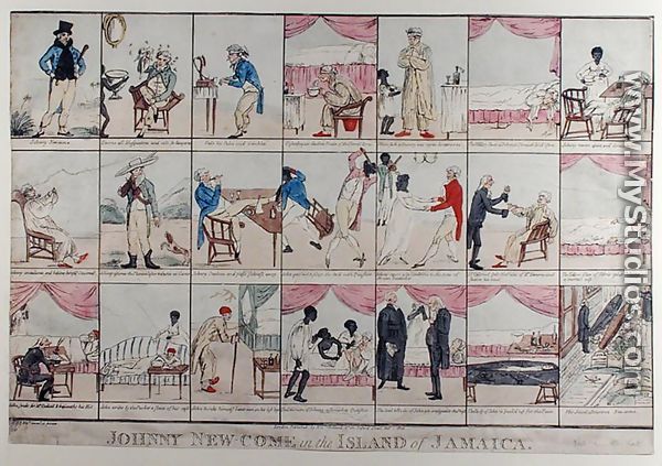 Johnny New-come in the Island of Jamaica, 1800  - James Sayers