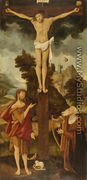 Christ on the Cross with John the Baptist and King David, 1508 - Hans Leonhard Schaufelein