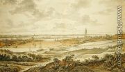 Panorama with the town of Rhenen - Willem Schellinks