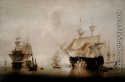 Warships Drying their Sails - John Christian Schetky