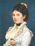 Portrait of a Lady, 1881 - Josef Scheurenberg