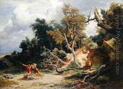 The Ambush Afternoon c.1856 - Johann Wilhelm Schirmer