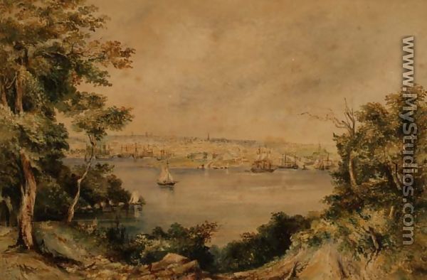 Sydney from Lavender Bay, 1868 - Maria Jane Scott