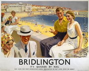 Bridlington, Its Quicker by Rail, poster advertising the London and North Eastern Railway, 1938 - Septimus Edwin Scott