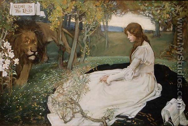 Una and the Lion - Septimus Edwin Scott