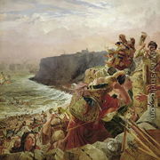 Landing of the Danish Vikings near Tynemouth, c.793 AD, c.1861 - William Bell Scott