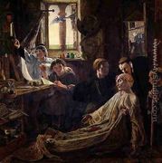 The Death of the Venerable Bede c.638-735 in Jarrow Priory, c.1861 - William Bell Scott