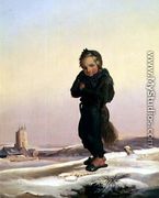 Child Chimney Sweep in Snow, 1876 - Paul Seignac