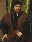 Portrait of a Gentleman Christoph Pissinger, 1540 - Jacob Seisenegger