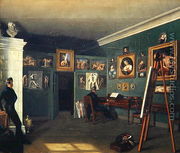 The Painters Studio, 1830  - Kapiton Selentsov