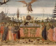 Triumph of Time, inspired by Triumphs by Petrarch 1304-74 - Jacopo Del Sellaio