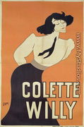 Poster depicting Colette Willy 1873-1954 - Georges Goursat Sem