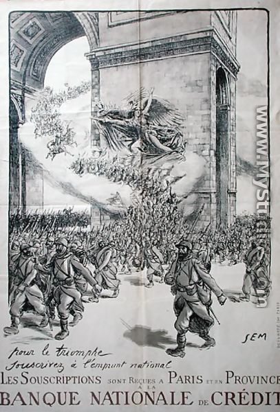 Poster for the National Loan, Banque Nationale de Credit, 1st World War, 1914-18 - Georges Goursat Sem