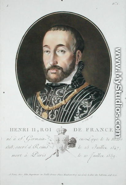 Henry II 1519-59 King of France, 1790 - Antoine Louis Francois Sergent-Marceau