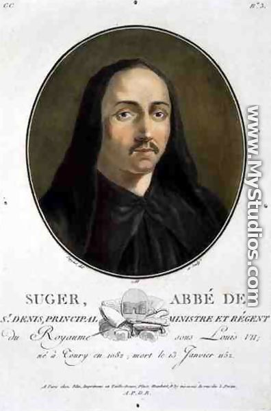 Portrait of Suger, Abbot of St Denis 1082-1152, 1788 - Antoine Louis Francois Sergent-Marceau