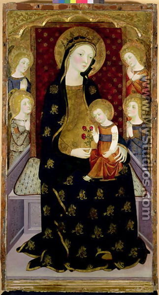 Madonna and Child with angels, 1360 - Jaume Serra