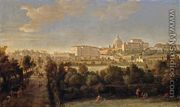 Rome- View of St Peter's and the Vatican Seen from Prati Di Castello - Caspar Andriaans Van Wittel