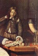 The Breakfast (detail) 1660 - Gabriel Metsu