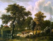 The Travelers  1662 - Meindert Hobbema