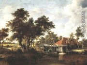 Wooded Landscape with Water Mill 1662-1664 - Meindert Hobbema
