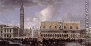 View of the Wharf from the Bacino di San Marco 1720s - Luca Carlevaris