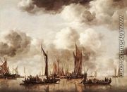 Dutch Yacht Firing a Salvo 1650 - Jan Van De Capelle