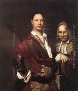 Portrait Of Giovanni Secco Suardo And His Servant - Vittore Ghislandi