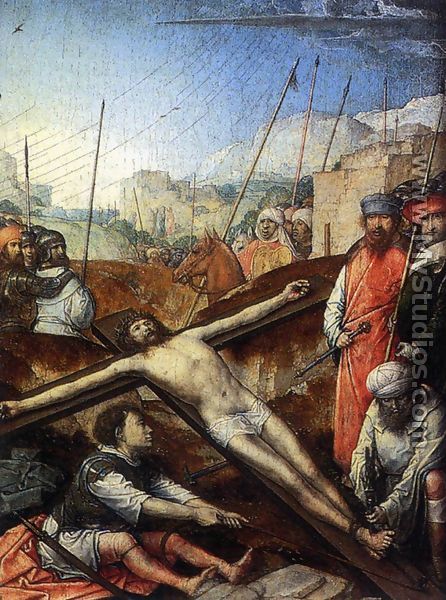 Christ Nailed To The Cross - Juan De Flandes