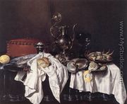 Still-Life with Pie, Silver Ewer and Crab 1658 - Willem Claesz. Heda