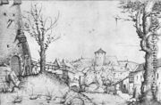 A Castle Yard 1546 - Augustin Hirschvogel