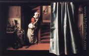 Eavesdropper with a Scolding Woman 1655 - Nicolaes Maes