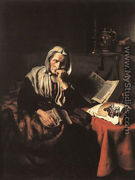 Old Woman Dozing - Nicolaes Maes