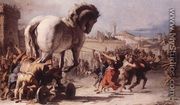 The Procession of the Trojan Horse in Troy 1773 - Giovanni Domenico Tiepolo