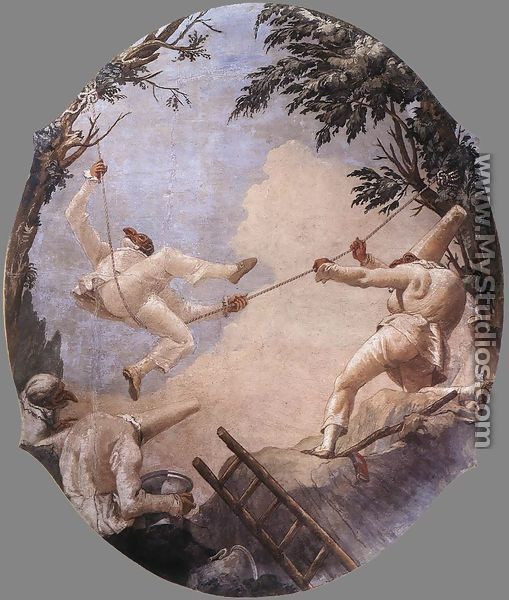 The Swing of Pulcinella 1791-93 - Giovanni Domenico Tiepolo