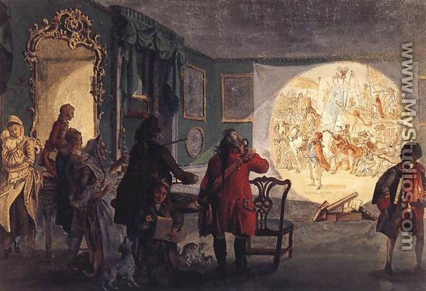 The Laterna Magica c. 1760 - Paul Sandby