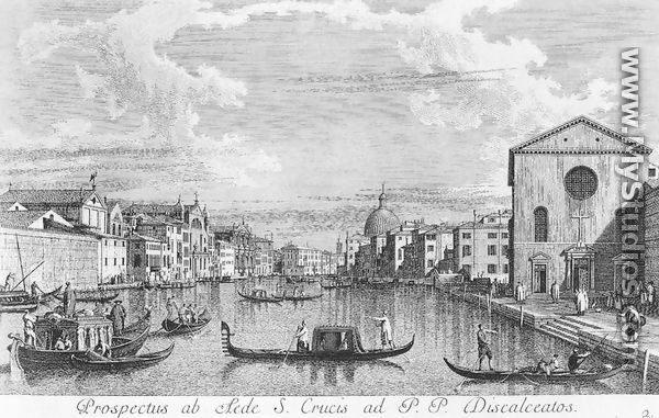 The Canal Grande from Santa Croce to the East 1742 - Antonio Visentini