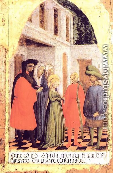 Marriage of St. Monica 1441 - Antonio Vivarini