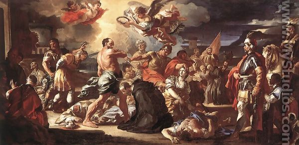 The Martyrdom of Sts Placidus and Flavia 1697-1708 - Francesco Solimena