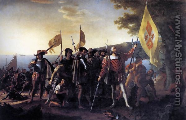 Columbus Landing at Guanahani 1492,  1837-47 - John Vanderlyn