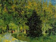 Lane In The Public Garden At Arles A - Vincent Van Gogh